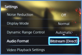 Enabling Dolby bitstream pass through on PlayStation Dolby Games